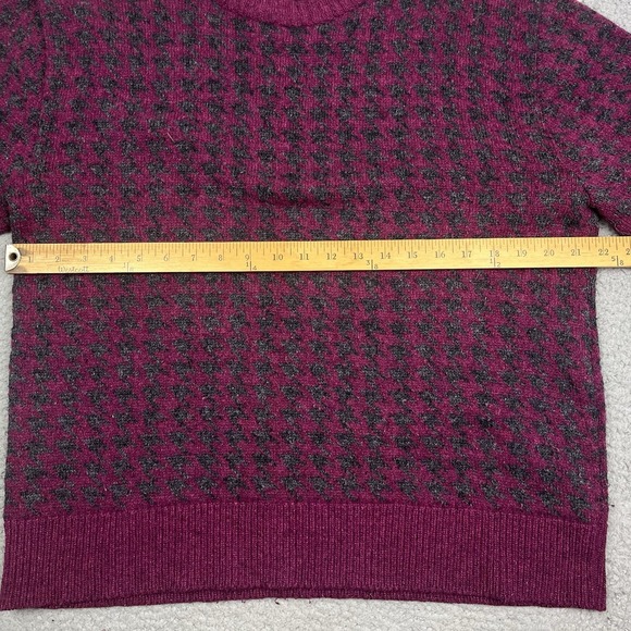 Vintage Environmental Clothing Wool Blend Ski Sweater Red Made in USA Men's - Picture 6 of 6